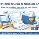 15 modèles de lettres de réclamation CAF gratuits téléchargeables en Word et PDF pour toutes situations 15 modèles de lettres de réclamation CAF gratuits téléchargeables en Word et PDF pour toutes situations