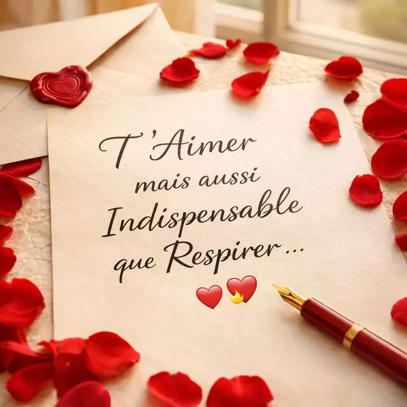 Carte de la St Valentin avec des roses rouges à partage pour lui dire Je t'aime