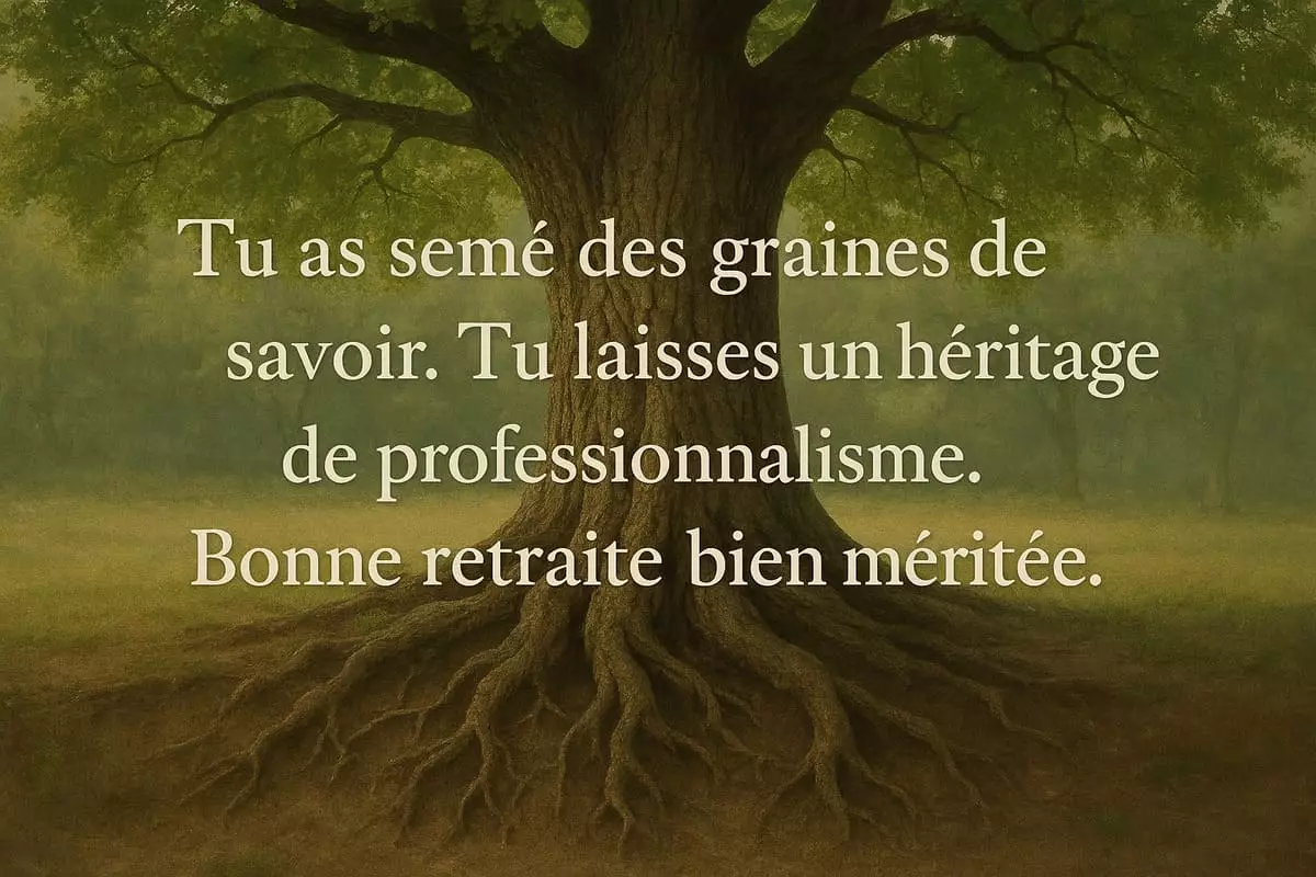 Citations sagesse retraite 2026 — transmission savoir héritage professionnel reconnaissance