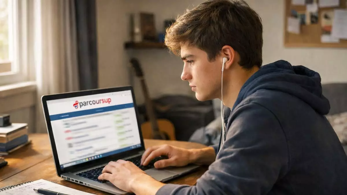 Lettre motivation Parcoursup étudiant lycée ordinateur 2026