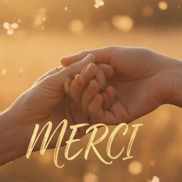 Belle image pour dire merci avec un affectueux message amical ou romantique Une belle image pour remercier une personne avec un simple message de gratitude amicale ou en amour