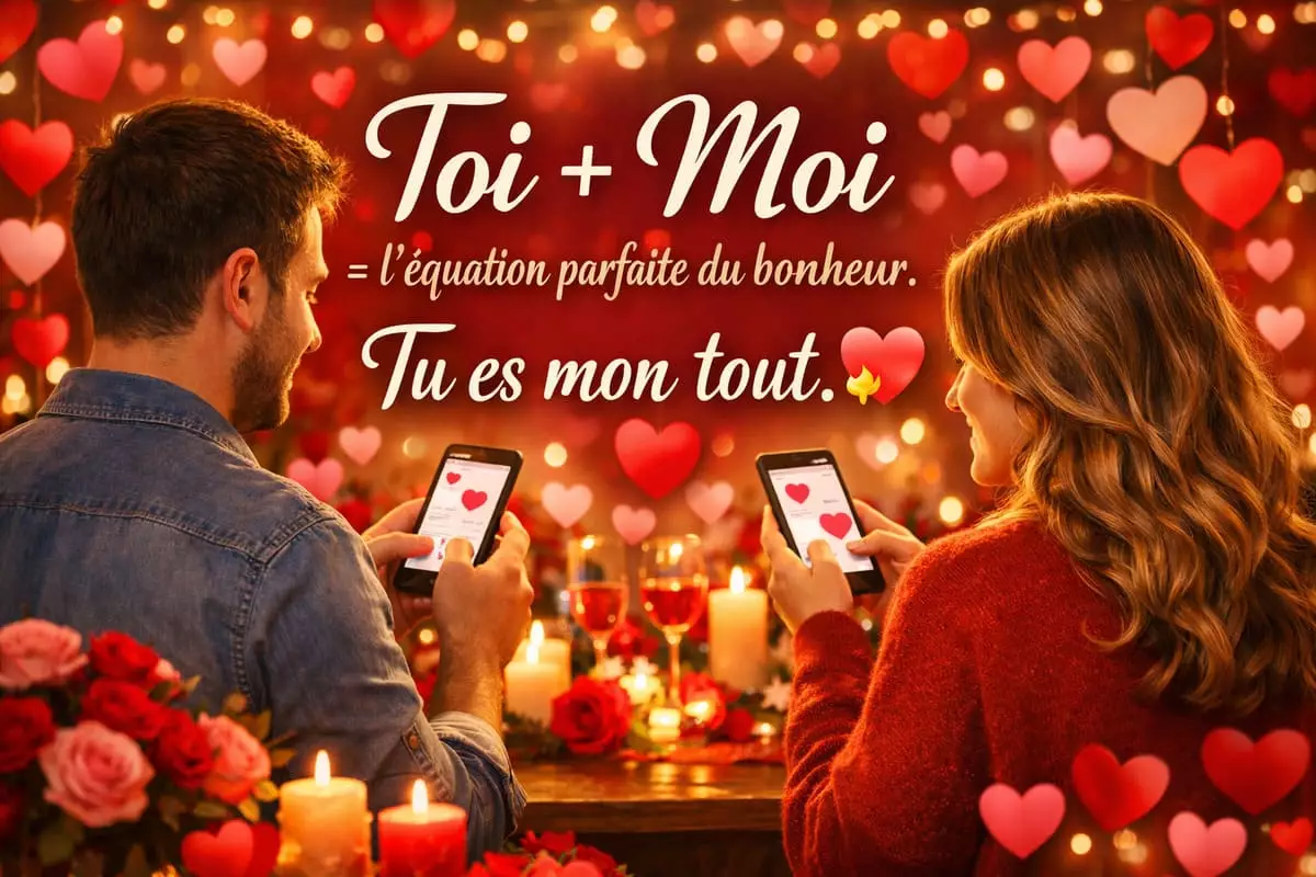 Messages Saint-Valentin 2026 SMS textes romantiques couple