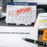 Lettre contestation refus congés payés employeur modèle gratuit avec Code du travail calendrier vacances