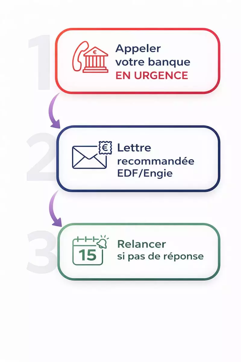 Étapes pour contester prélèvement EDF Engie non autorisé obtenir remboursement rapide