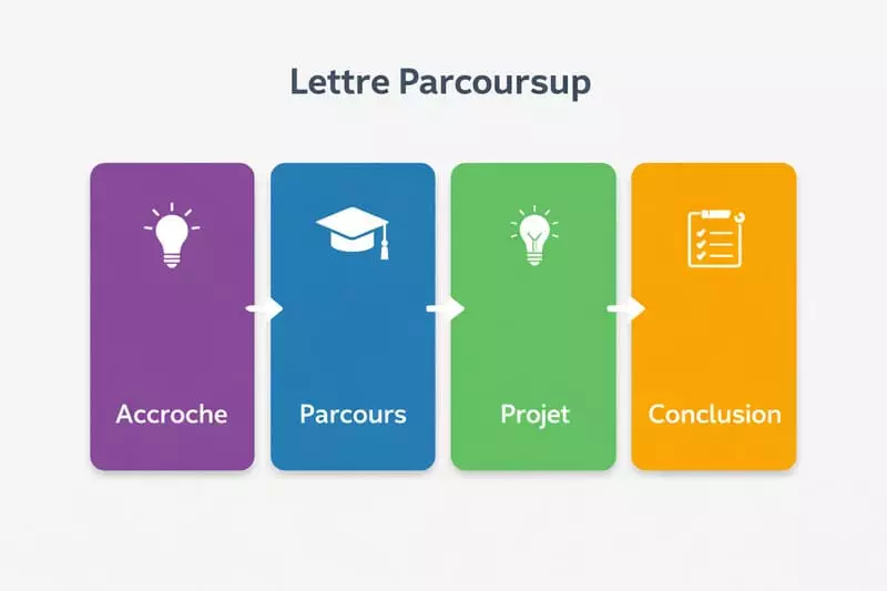 Structure lettre motivation Parcoursup projet formation motivé