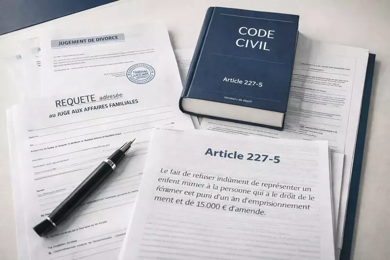 Préparer sa requête JAF non-représentation enfant : documents obligatoires Documents juridiques requête JAF droit visite tribunal justice