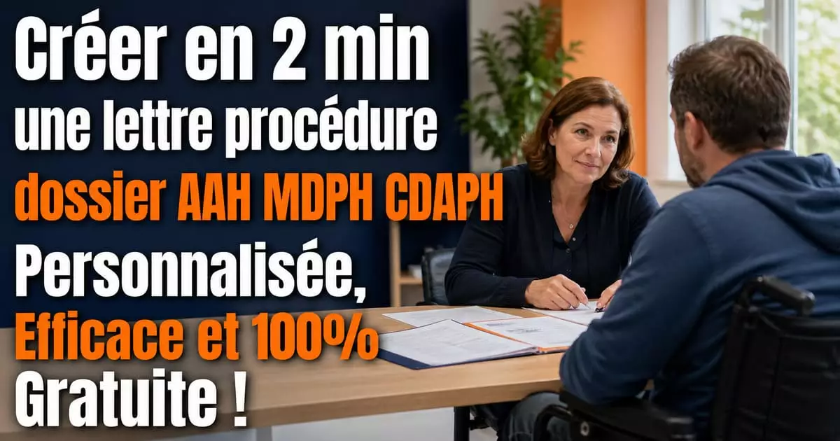procédure dossier AAH MDPH CDAPH délai 4 mois taux incapacité 2026