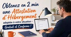 Générateur d&rsquo;Attestation d&rsquo;Hébergement Gratuit — Conforme CAF, Préfecture, Banque 2026 — nouvel outil rédaction lettre administrative gratuit LTG