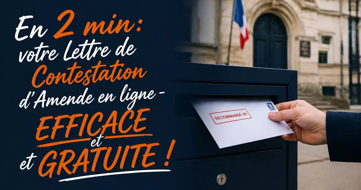 procédure contestation amende forfaitaire lettre recommandée officier du ministère public