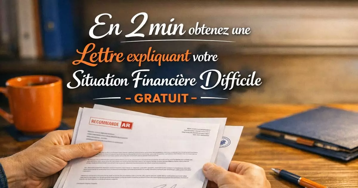 conseils rédiger lettre situation financière difficile ton juste administration