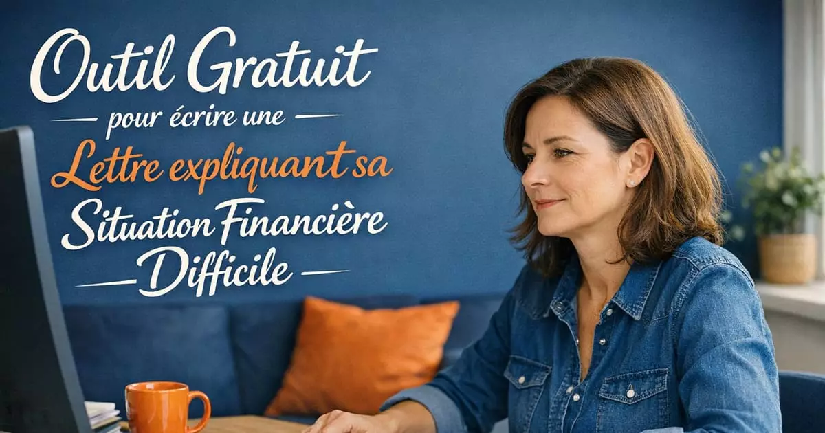générateur lettre situation financière difficile administration gratuit en ligne 2026