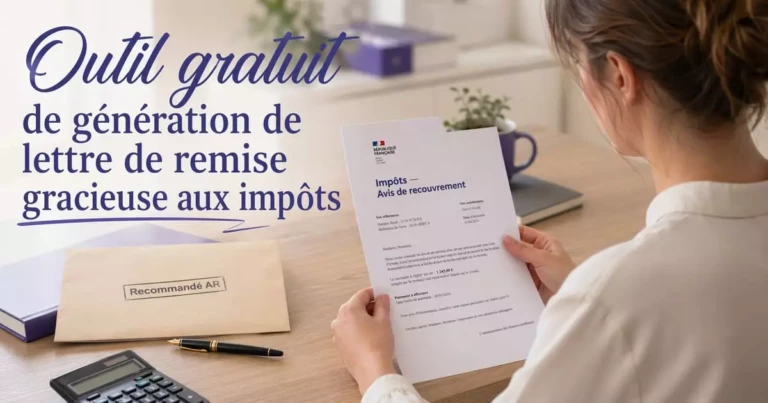 Générateur de Lettre de Remise Gracieuse aux Impôts — Gratuit & Personnalisé 2026 : outil gratuit pour rédiger ce courrier administratif