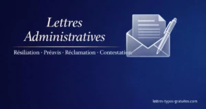 Lettres Administratives Gratuites : Modèles Word et PDF Lettres Administratives Gratuites : Modèles Word et PDF - Modèle gratuit