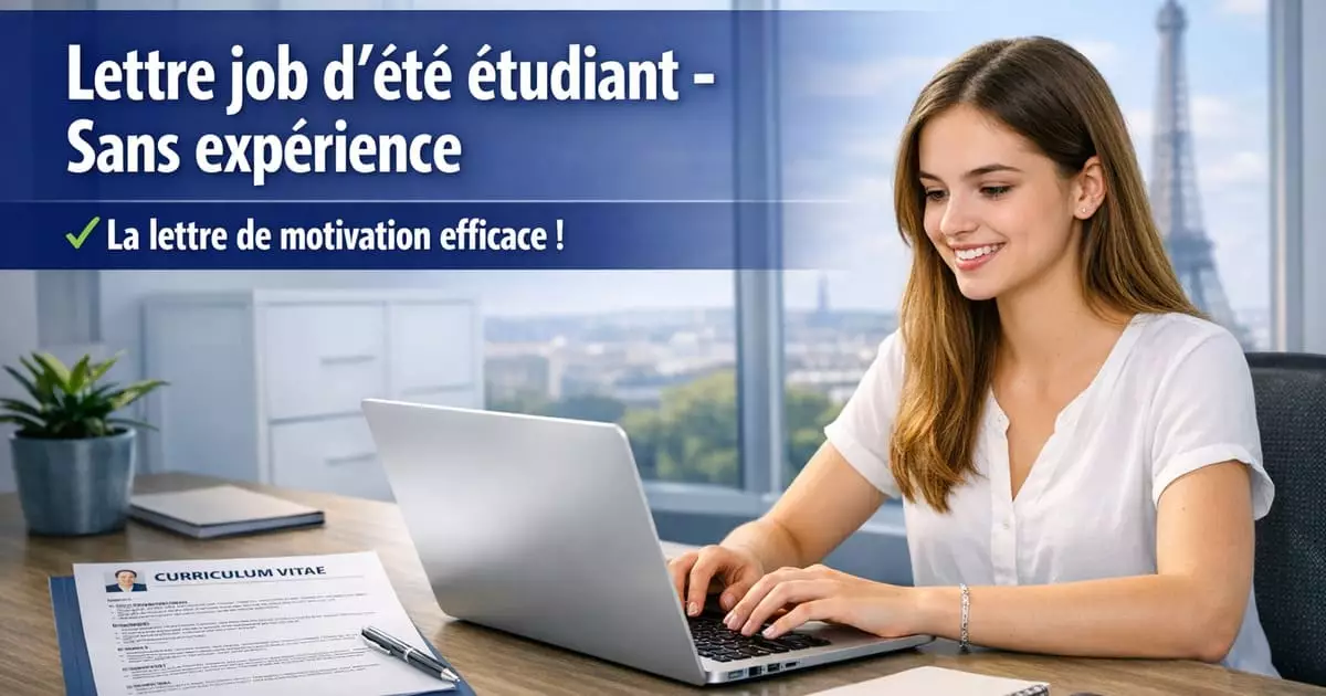 Lettre ou mail pour Job d'été / emploi saisonnier étudiant
