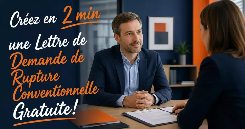Demandez votre rupture conventionnelle — Lettre gratuite, tous statuts 2026 — générateur de lettre administrative gratuit en ligne