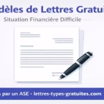 Modèle lettre de situation financière difficile à envoyer à la CAF, aux impôts ou à la banque – 5 modèles gratuits