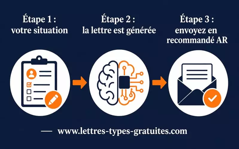 comment utiliser un générateur de lettre administrative en ligne en 3 étapes