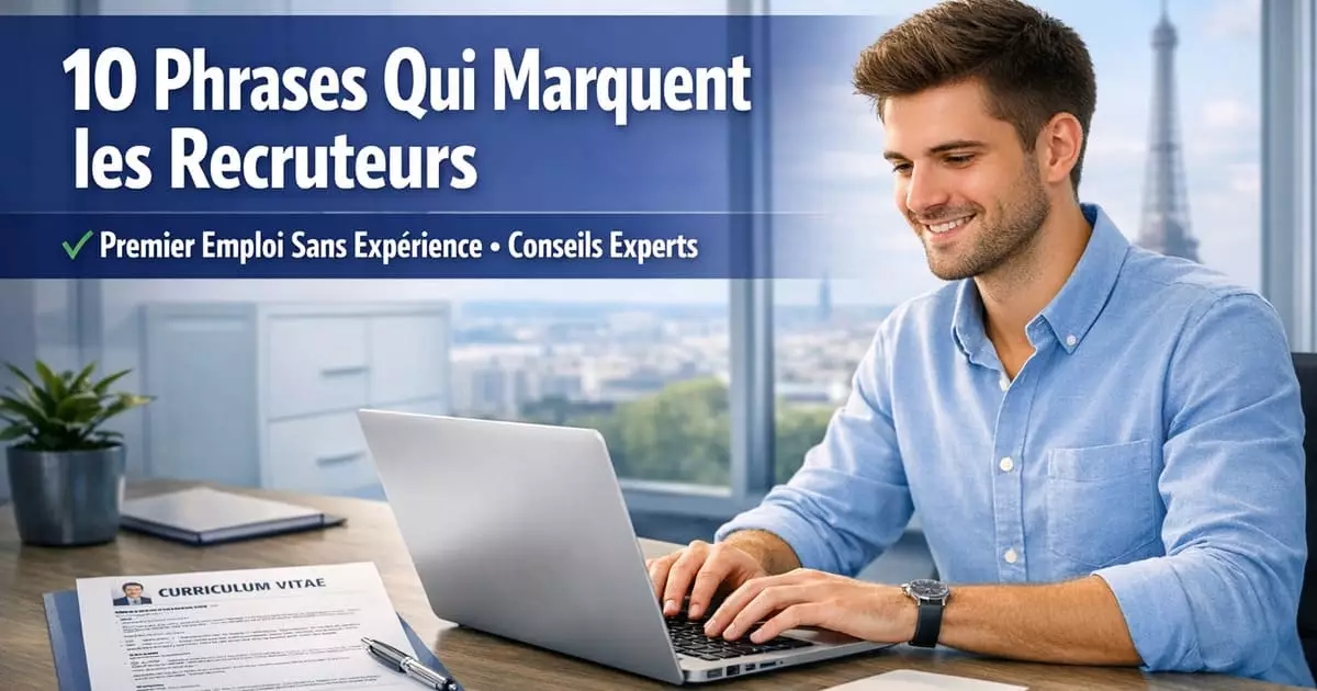 Phrases à écrire dans une lettre pour un premier emploi sans expérience pour convaincre un employeur