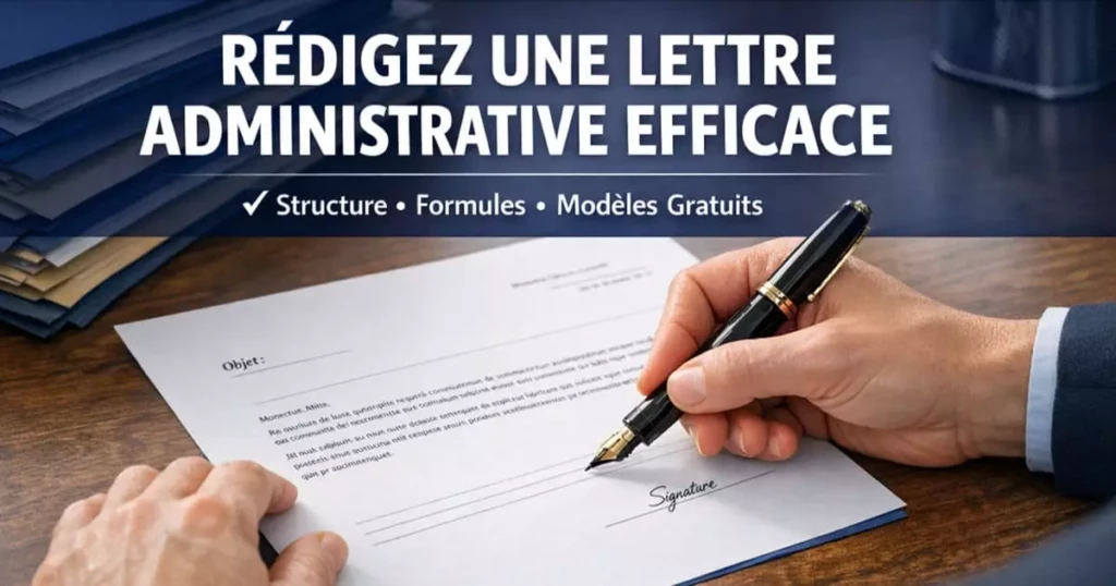 Guide complet : rédiger une lettre administrative efficace Comment rédiger une lettre administrative efficace en 2026 - guide complet structure formules modèles