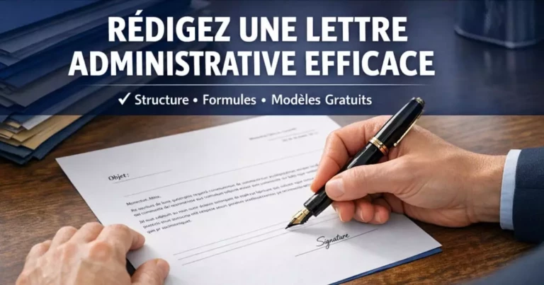 Comment rédiger une lettre administrative efficace en 2026 - guide complet structure formules modèles