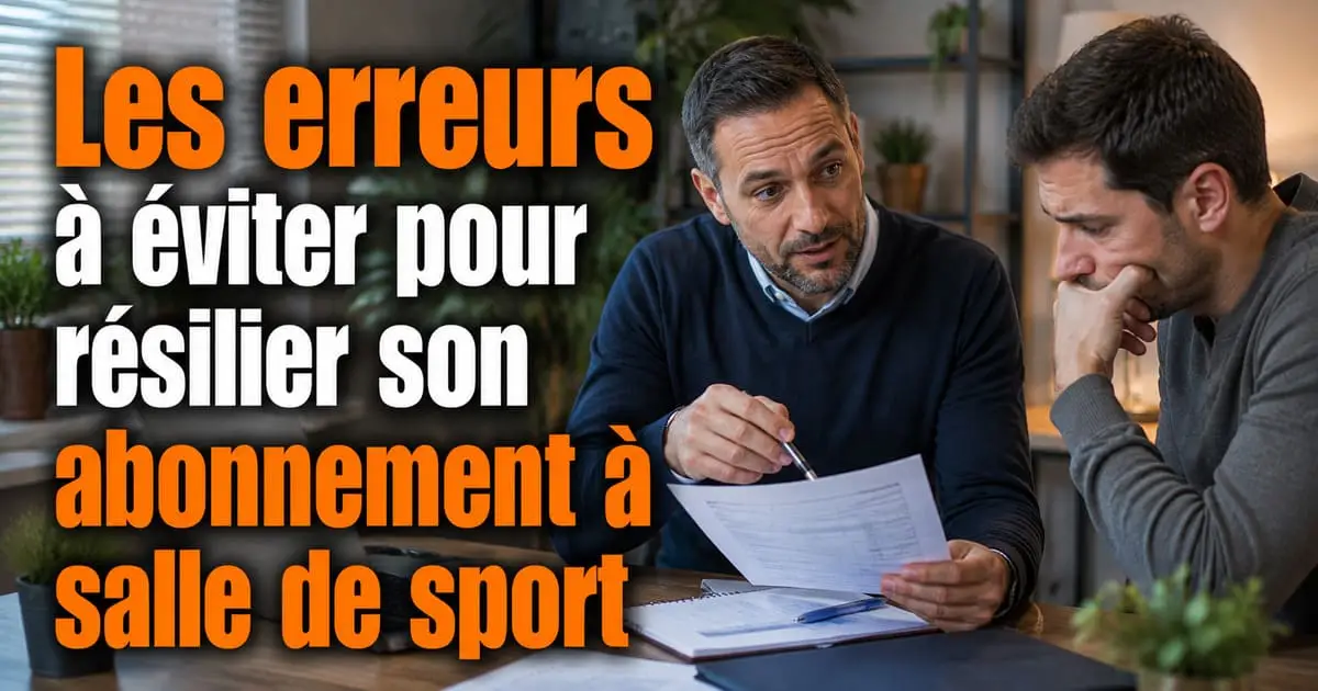 erreurs résiliation salle de sport avant 12 mois conseils éviter litige refus