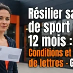 résilier salle de sport avant 12 mois lettre résiliation anticipée motif légitime