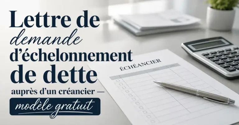 Demander un échelonnement de dette à un créancier : 3 modèles de lettres gratuits