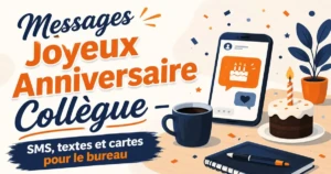 Messages Joyeux Anniversaire Collègue : SMS, Emails et Textes Touchants pour le Bureau