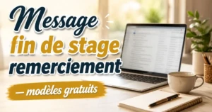 Messages et mails de fin de stage : 7 modèles gratuits pour stagiaire, alternant et entreprise