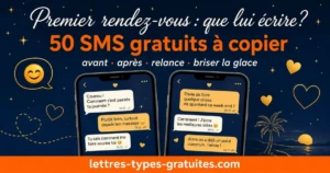 Messages Premier Rendez-Vous : 50 SMS Gratuits (Avant, Après et Relance)