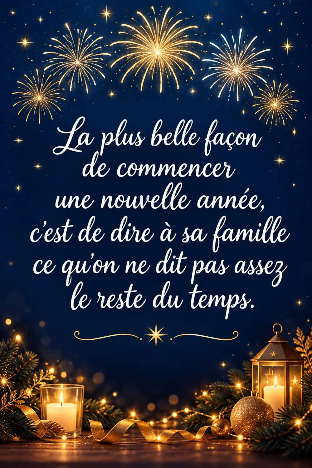 Message Bonne Année Famille — Épingle Pinterest Citation Citation bonne année famille : message touchant à copier pour la nouvelle année