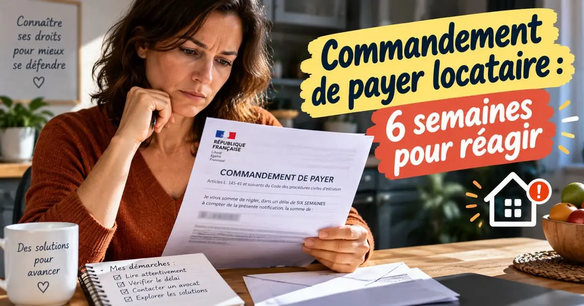 Commandement de Payer Locataire : Que Faire en 6 Semaines pour Éviter l&rsquo;Expulsion ?