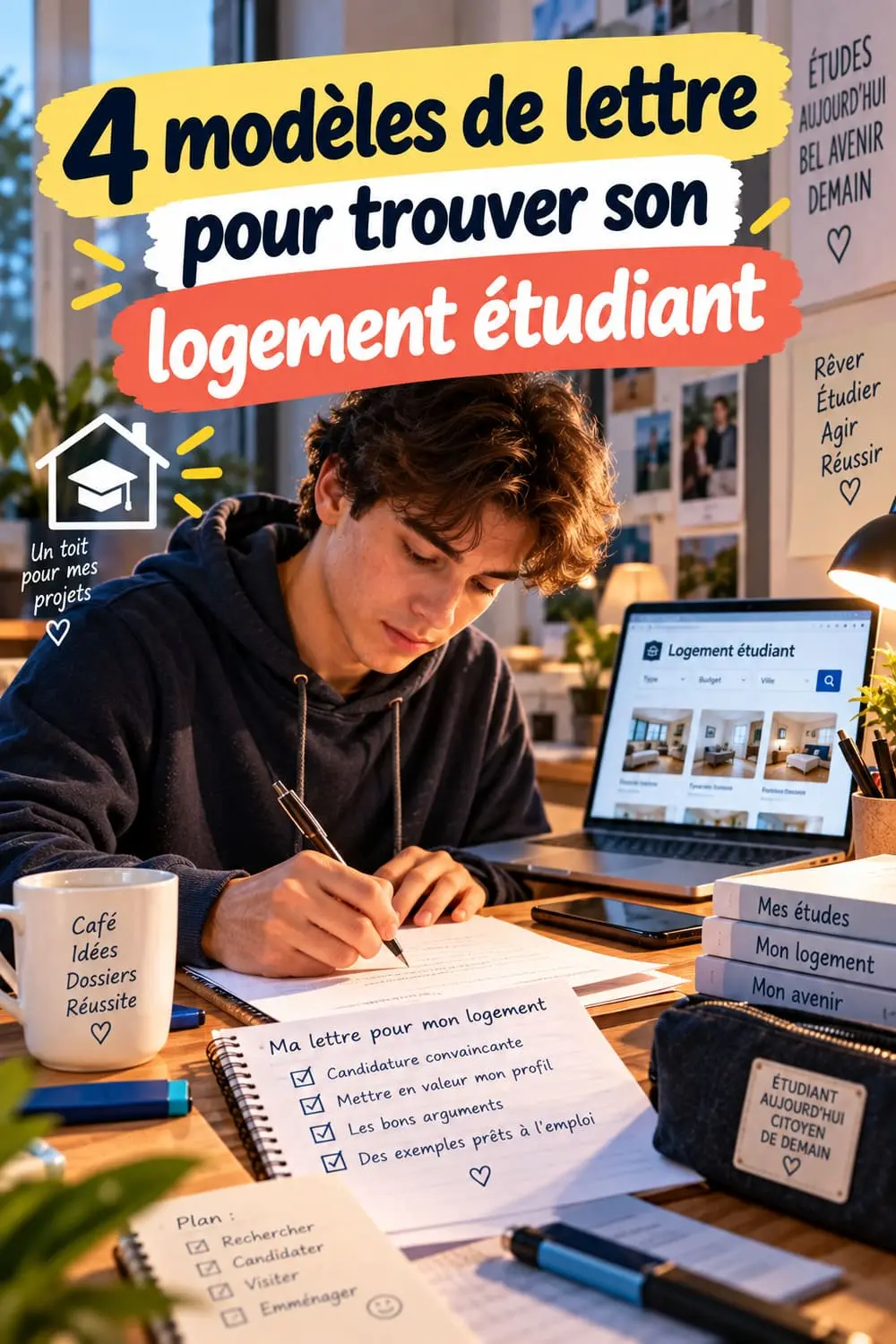 4 modèles de lettre pour trouver son logement étudiant en 2026 modèles de lettre logement étudiant CROUS privé colocation bail mobilité