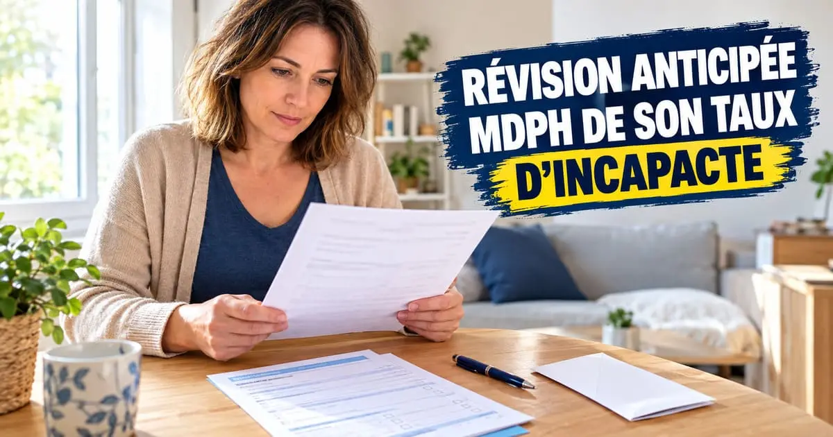 Comment demander la révision anticipée de son taux d&rsquo;incapacité auprès de la MDPH ?