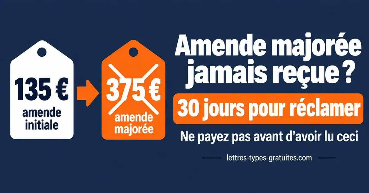 Amende majorée jamais reçue : que faire après un courrier suite à une amende ?