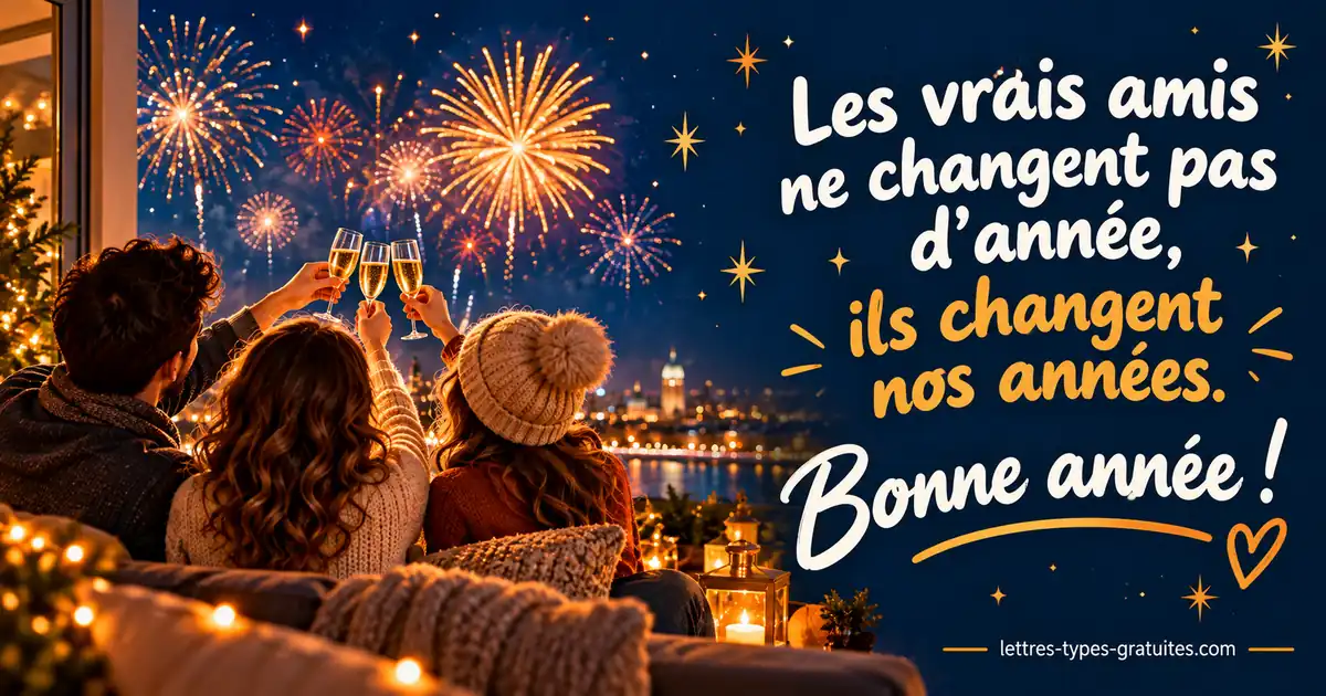 Bonne année à ses amis : des vœux pour chaque amitié