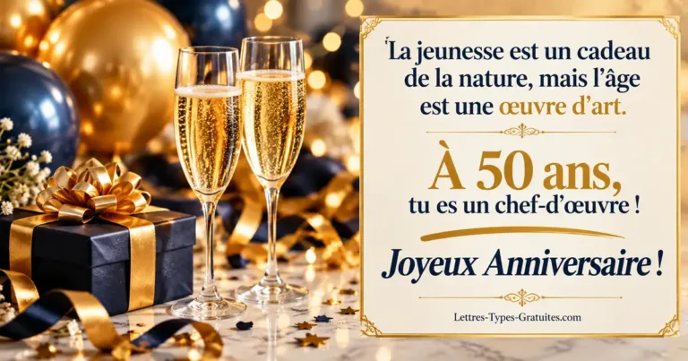 Texte Anniversaire 30, 40 et 50 Ans : +130 Messages, SMS, Poèmes et Discours Gratuits
