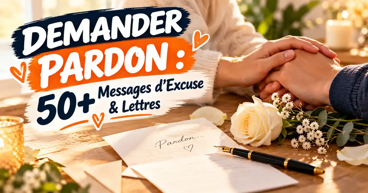 Demander Pardon : 50+ Messages d&rsquo;Excuse Touchants, SMS et Modèles de Lettres pour Se Faire Pardonner