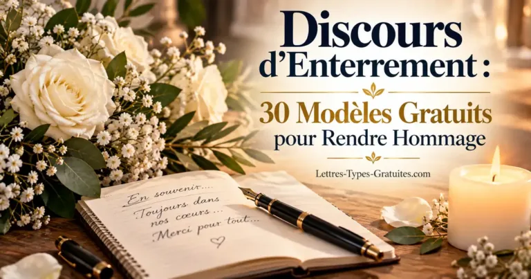 Discours d&rsquo;Enterrement : 30 Modèles de Textes et Éloges Funèbres Gratuits pour Rendre Hommage