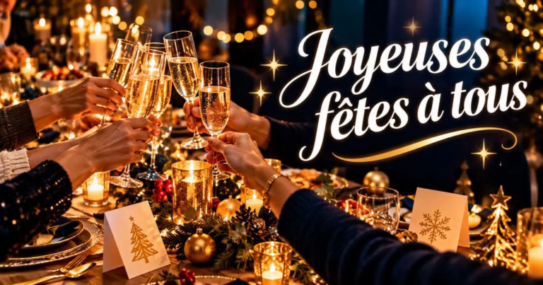 Joyeuses fêtes à tous : messages de fin d&rsquo;année pour la famille, l&rsquo;équipe et les amis
