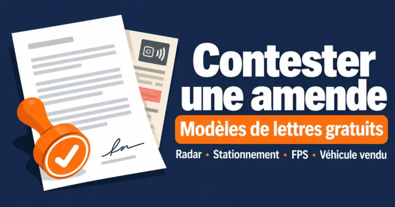 Lettre de contestation d&rsquo;amende : modèles gratuits pour radar, stationnement et FPS