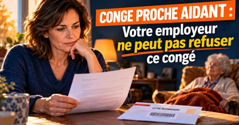 Modèle lettre congé proche aidant : demande, déclaration sur l&rsquo;honneur, refus et AJPA