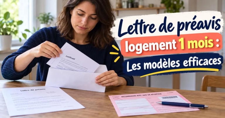 Lettre de préavis logement 1 mois : 11 modèles gratuits et les 9 motifs qui y donnent droit