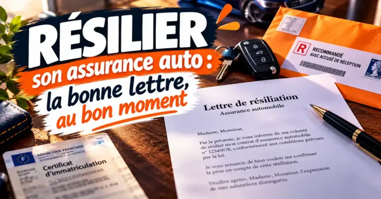 Lettre de résiliation assurance auto : le bon modèle selon votre motif