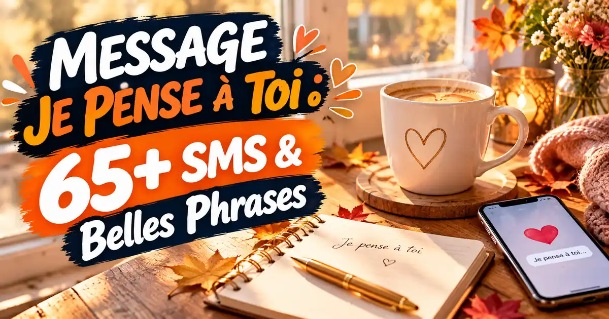 Message je pense à toi : 65+ SMS touchants et belles phrases d'amour et d'amitié