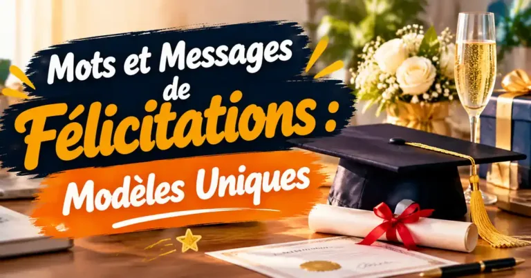 Mots et Messages de Félicitations : 55+ Modèles Uniques, Citations et Formules pour Toutes les Réussites