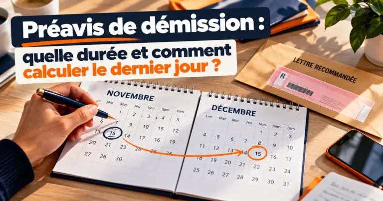 Préavis de démission : quelle durée et comment calculer le dernier jour