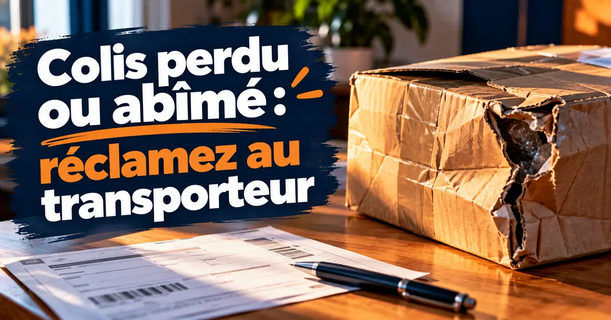Colis perdu ou abîmé : réclamer au transporteur, délais et indemnisation
