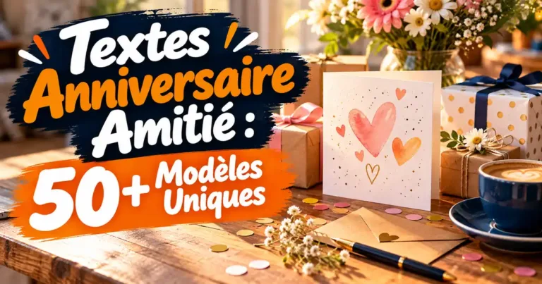 Textes d&rsquo;Anniversaire pour un Ami ou une Amie : 50+ Modèles Uniques et Inspirants