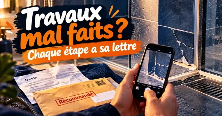 Travaux mal faits par un artisan : la bonne lettre à chaque étape